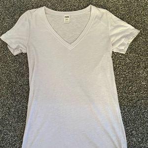 Light Blue PINK V-Neck